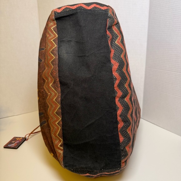 Laurel Burch Native Horses Travel Large Tote Bag Colorful, Cotton Western Whimsy - Picture 12 of 16